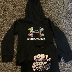 Under Armour Black Hoodie with Vibrant Logo